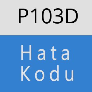 P103D hatasi