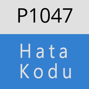 P1047 hatasi