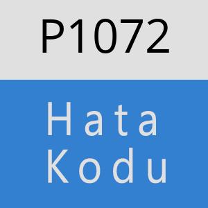 P1072 hatasi