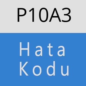 P10A3 hatasi