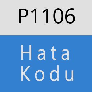 P1106 hatasi