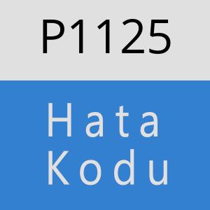 P1125 hatasi