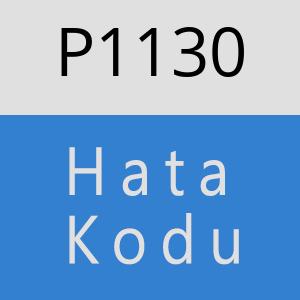 P1130 hatasi