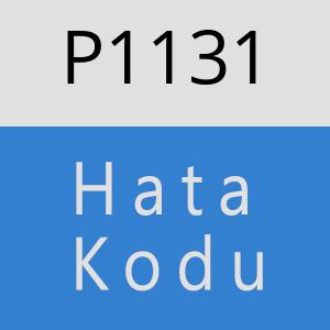 P1131 hatasi