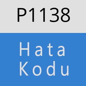 P1138 hatasi