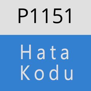 P1151 hatasi