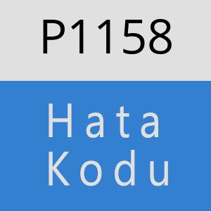 P1158 hatasi