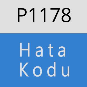 P1178 hatasi