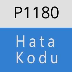 P1180 hatasi