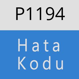 P1194 hatasi