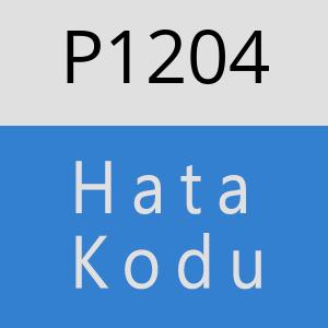 P1204 hatasi