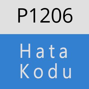 P1206 hatasi