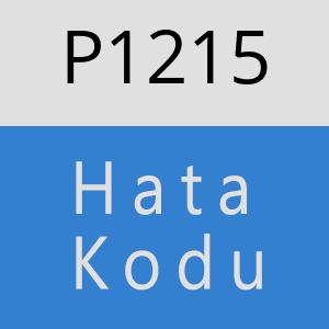 P1215 hatasi