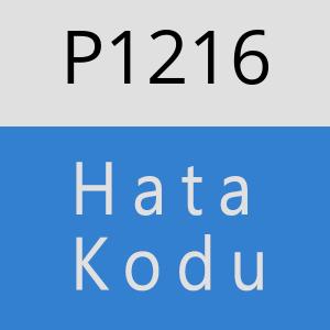 P1216 hatasi