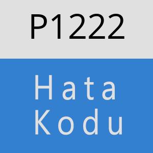 P1222 hatasi