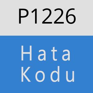 P1226 hatasi