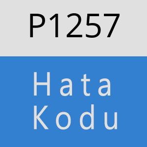 P1257 hatasi