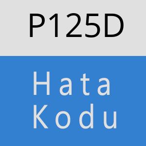 P125D hatasi