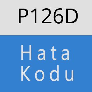 P126D hatasi