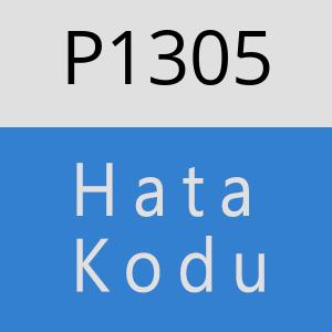 P1305 hatasi