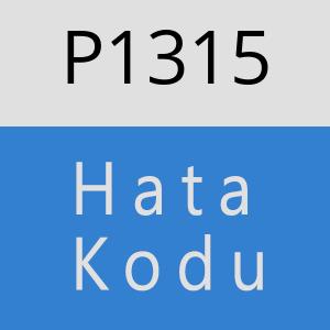 P1315 hatasi