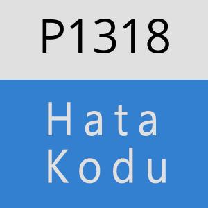 P1318 hatasi