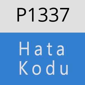 P1337 hatasi