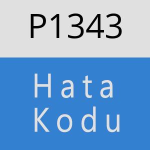 P1343 hatasi