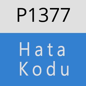 P1377 hatasi