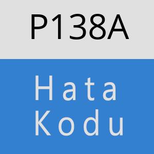 P138A hatasi