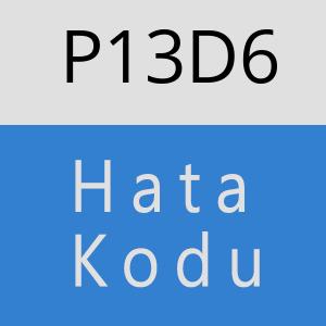 P13D6 hatasi