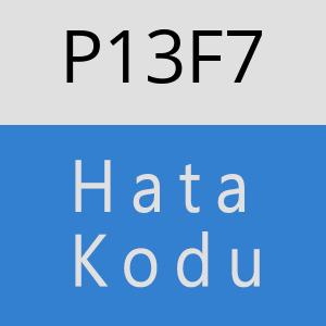 P13F7 hatasi