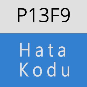 P13F9 hatasi