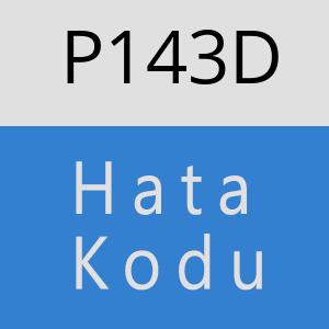 P143D hatasi