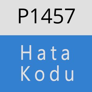 P1457 hatasi