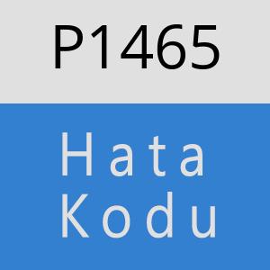 P1465 hatasi