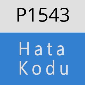 P1543 hatasi