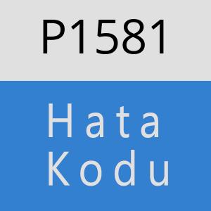 P1581 hatasi