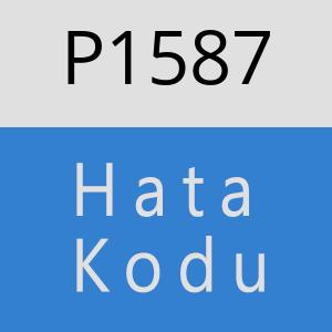 P1587 hatasi