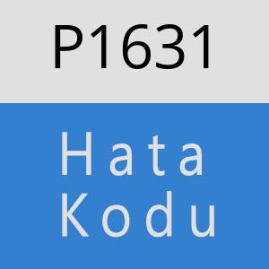 P1631 hatasi