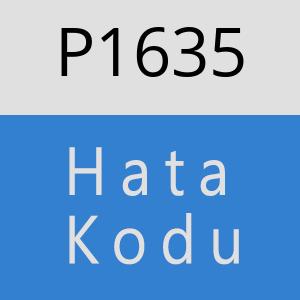 P1635 hatasi