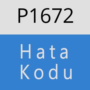 P1672 hatasi