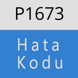 P1673 hatasi