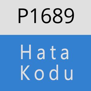 P1689 hatasi