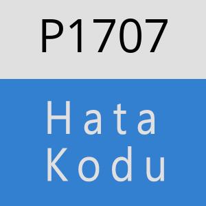 P1707 hatasi