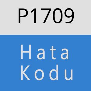 P1709 hatasi