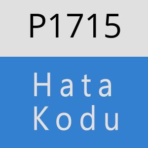 P1715 hatasi