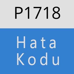 P1718 hatasi