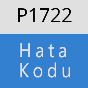 P1722 hatasi