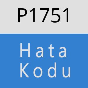 P1751 hatasi